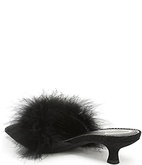 Circus NY by Sam Edelman Gemma Fluff Feather Pointed Toe Dress Mules