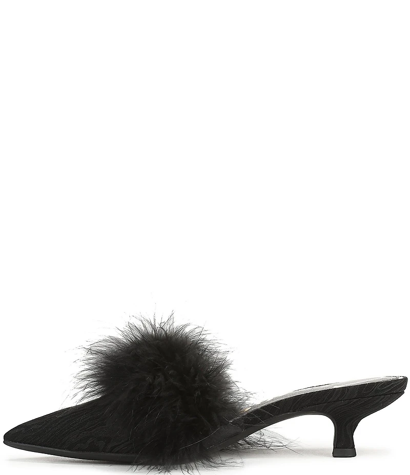 Circus NY by Sam Edelman Gemma Fluff Feather Pointed Toe Dress Mules