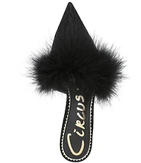 Circus NY by Sam Edelman Gemma Fluff Feather Pointed Toe Dress Mules
