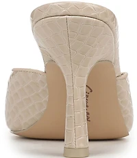 Circus NY by Sam Edelman Glenda Croco Embossed Peep Toe Dress Pumps