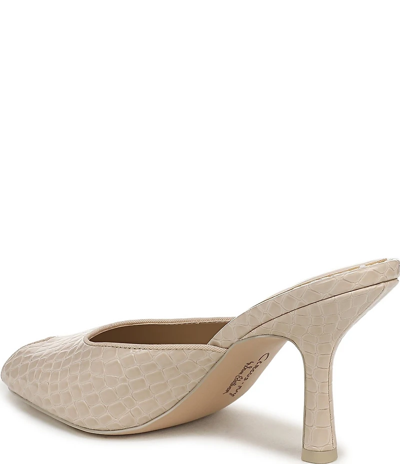 Circus NY by Sam Edelman Glenda Croco Embossed Peep Toe Dress Pumps