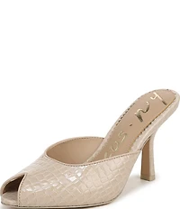 Circus NY by Sam Edelman Glenda Croco Embossed Peep Toe Dress Pumps