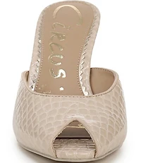 Circus NY by Sam Edelman Glenda Croco Embossed Peep Toe Dress Pumps