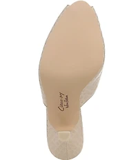 Circus NY by Sam Edelman Glenda Croco Embossed Peep Toe Dress Pumps