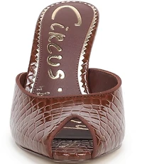 Circus NY by Sam Edelman Glenda Croco Embossed Peep Toe Dress Pumps