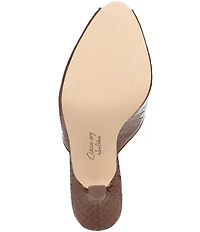 Circus NY by Sam Edelman Glenda Croco Embossed Peep Toe Dress Pumps