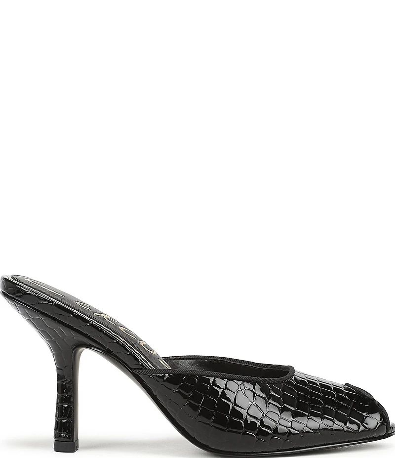 Circus NY by Sam Edelman Glenda Croco Embossed Peep Toe Dress Pumps