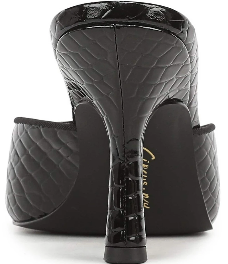 Circus NY by Sam Edelman Glenda Croco Embossed Peep Toe Dress Pumps