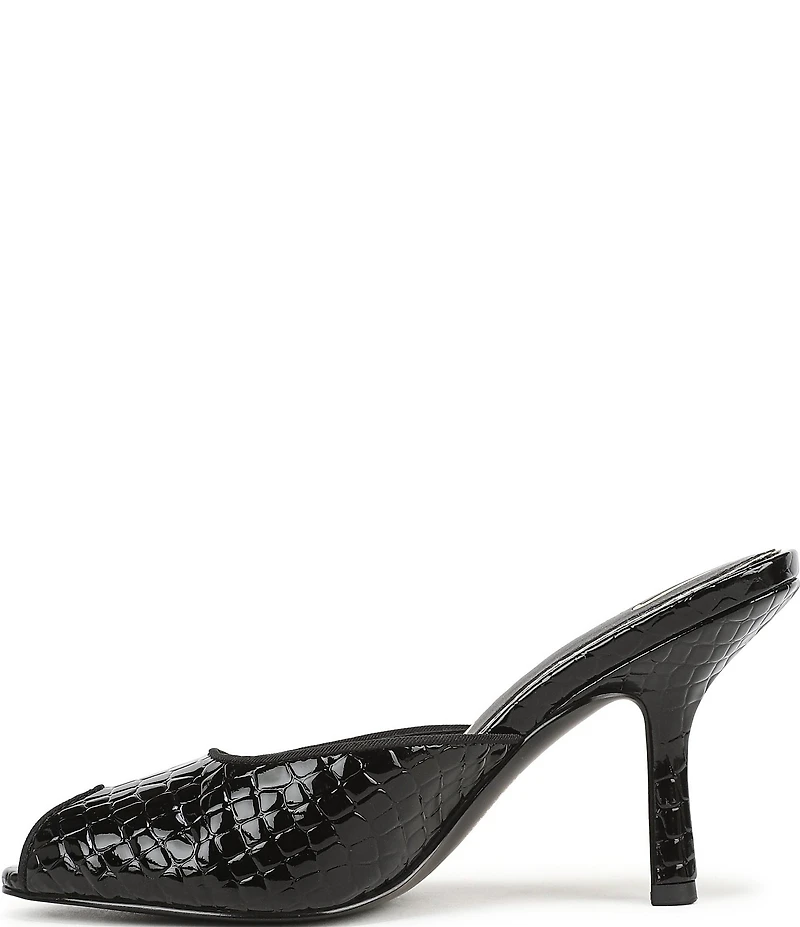Circus NY by Sam Edelman Glenda Croco Embossed Peep Toe Dress Pumps