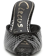 Circus NY by Sam Edelman Glenda Croco Embossed Peep Toe Dress Pumps