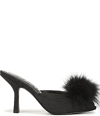 Circus NY by Sam Edelman Glenda Fluff Feather Detail Fabric Peep Toe Dress Pumps