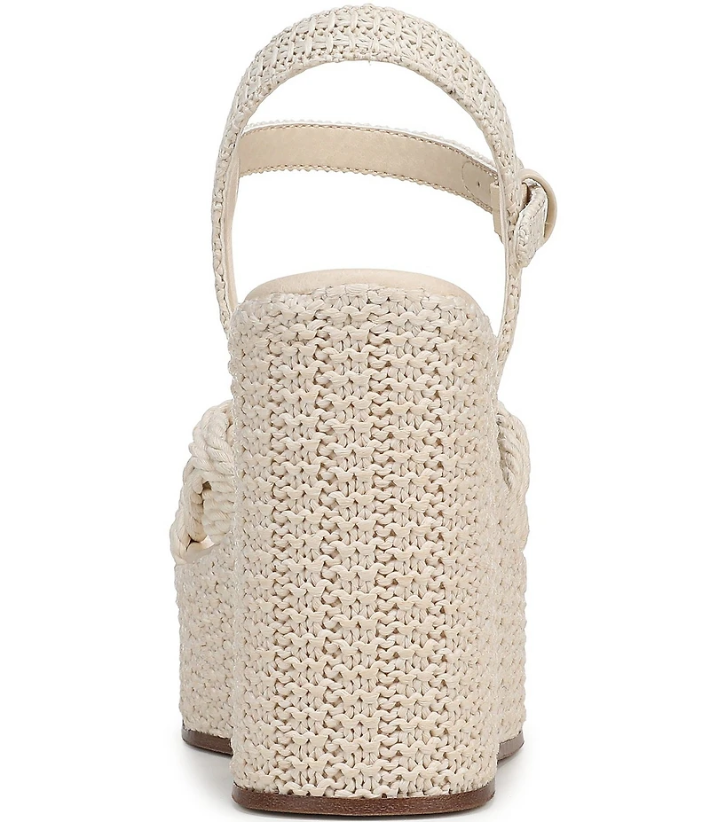 Circus NY by Sam Edelman Jackie Twisted Rope Ankle Wrap Platform Wedge Sandals