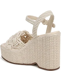 Circus NY by Sam Edelman Jackie Twisted Rope Ankle Wrap Platform Wedge Sandals