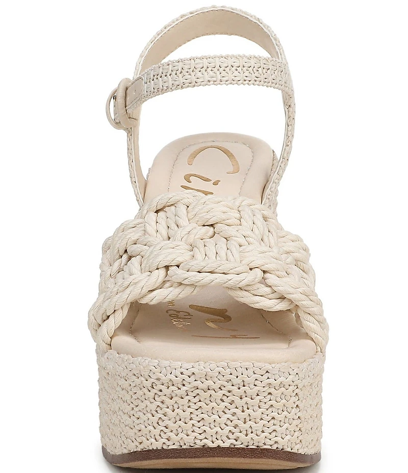 Circus NY by Sam Edelman Jackie Twisted Rope Ankle Wrap Platform Wedge Sandals