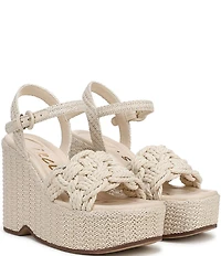 Circus NY by Sam Edelman Jackie Twisted Rope Ankle Wrap Platform Wedge Sandals