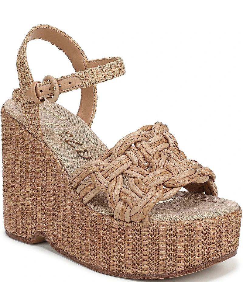 Circus NY by Sam Edelman Jackie Twisted Rope Ankle Wrap Platform Wedge Sandals