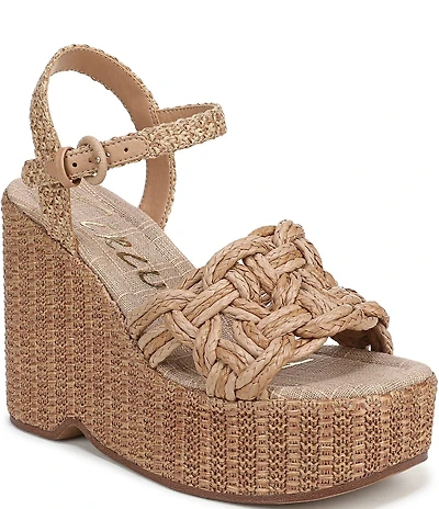 Circus NY by Sam Edelman Jackie Twisted Rope Ankle Wrap Platform Wedge Sandals