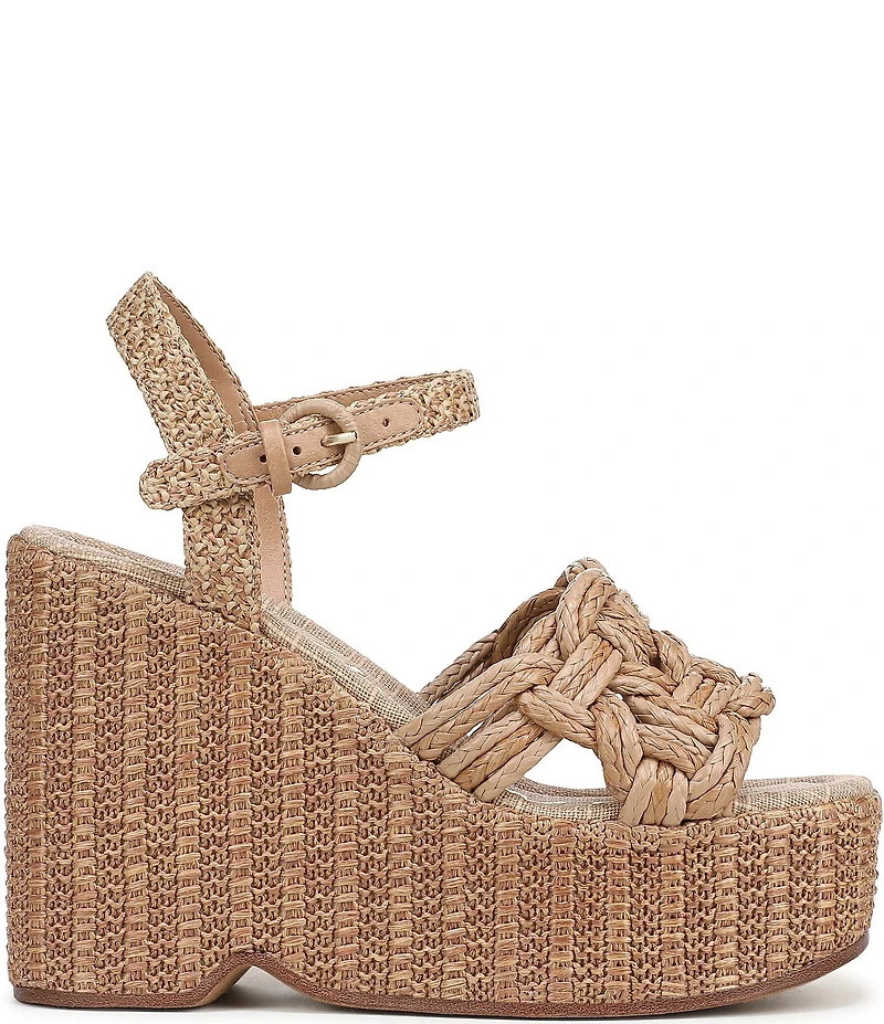 Circus NY by Sam Edelman Jackie Twisted Rope Ankle Wrap Platform Wedge Sandals