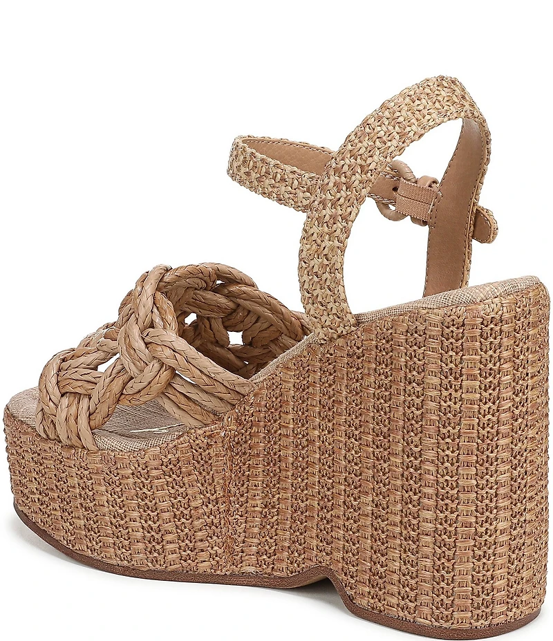 Circus NY by Sam Edelman Jackie Twisted Rope Ankle Wrap Platform Wedge Sandals