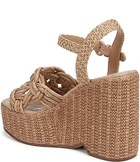 Circus NY by Sam Edelman Jackie Twisted Rope Ankle Wrap Platform Wedge Sandals