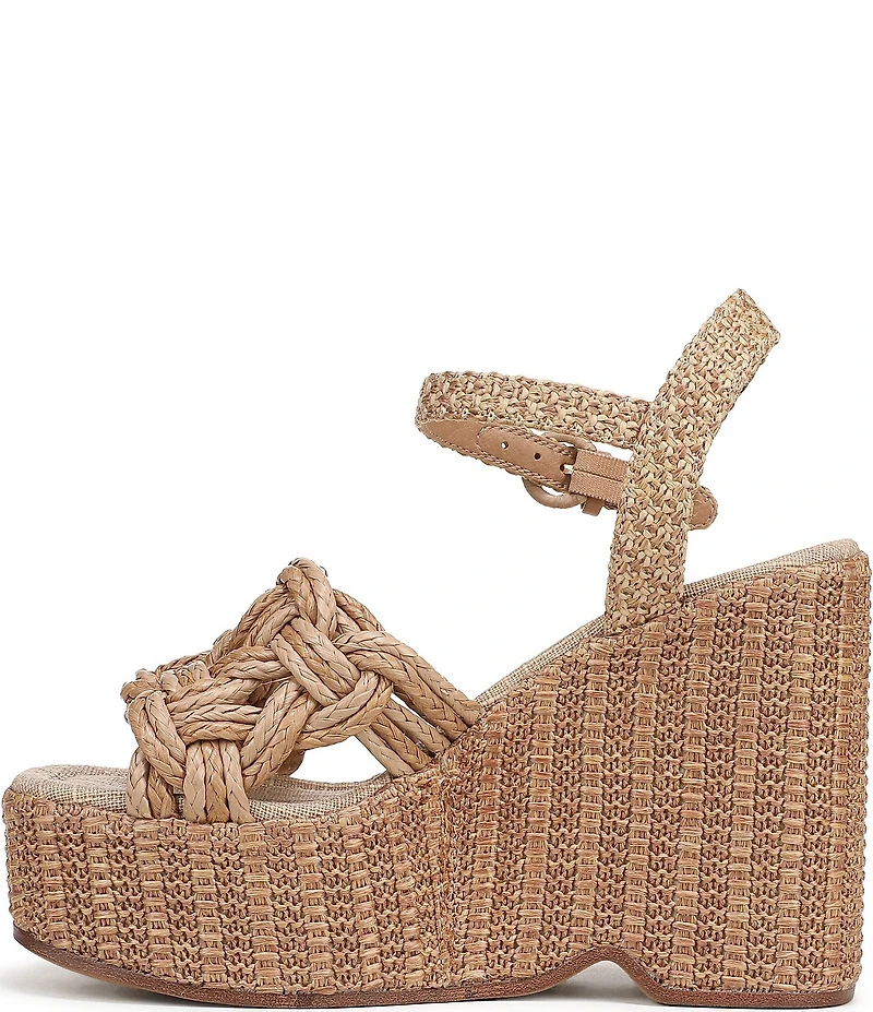 Circus NY by Sam Edelman Jackie Twisted Rope Ankle Wrap Platform Wedge Sandals