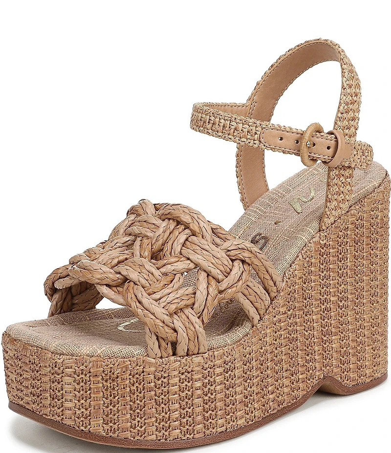 Circus NY by Sam Edelman Jackie Twisted Rope Ankle Wrap Platform Wedge Sandals