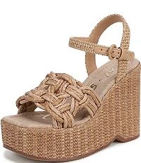 Circus NY by Sam Edelman Jackie Twisted Rope Ankle Wrap Platform Wedge Sandals
