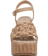 Circus NY by Sam Edelman Jackie Twisted Rope Ankle Wrap Platform Wedge Sandals