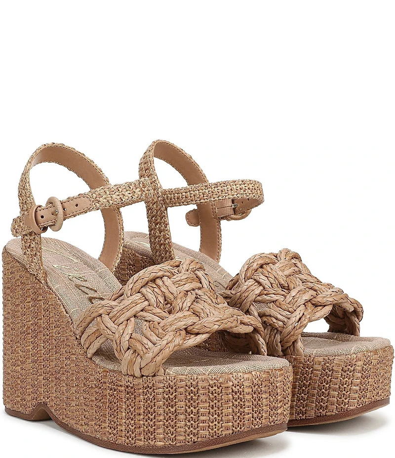 Circus NY by Sam Edelman Jackie Twisted Rope Ankle Wrap Platform Wedge Sandals
