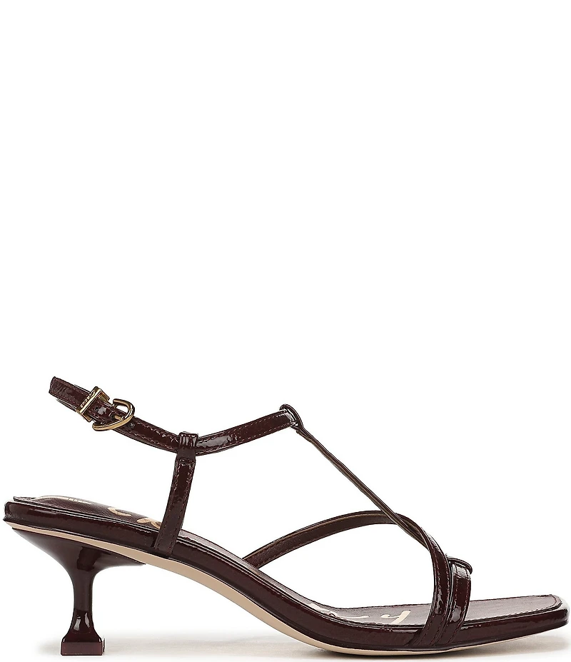 Circus NY by Sam Edelman Jaida Crinkle Patent Ankle Strap Dress Sandals