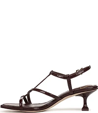 Circus NY by Sam Edelman Jaida Crinkle Patent Ankle Strap Dress Sandals