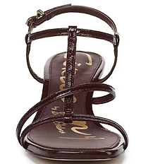 Circus NY by Sam Edelman Jaida Crinkle Patent Ankle Strap Dress Sandals