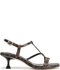 Circus NY by Sam Edelman Jaida Leopard Patent Ankle Strap Dress Sandals