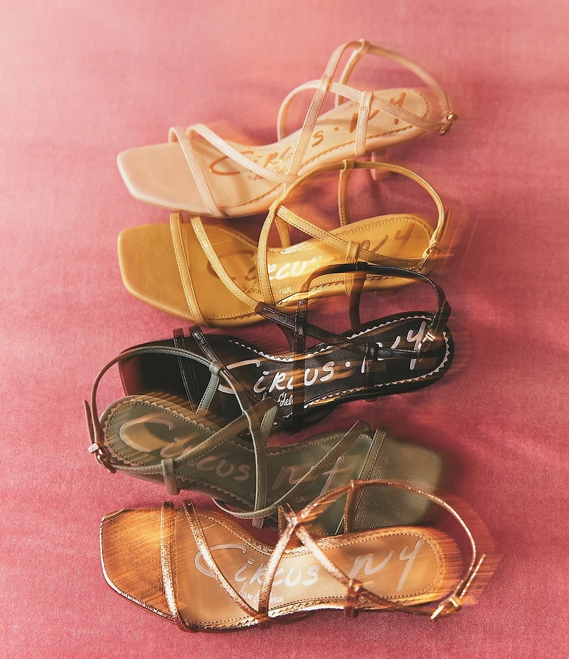 Circus NY by Sam Edelman Jasmine Glossy Ankle Strap Dress Sandals