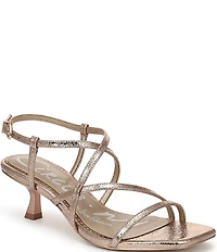 Circus NY by Sam Edelman Jasmine Metallic Ankle Strap Dress Sandals