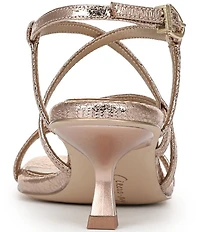 Circus NY by Sam Edelman Jasmine Metallic Ankle Strap Dress Sandals