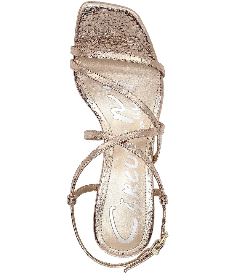 Circus NY by Sam Edelman Jasmine Metallic Ankle Strap Dress Sandals