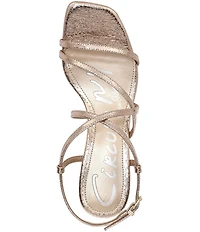 Circus NY by Sam Edelman Jasmine Metallic Ankle Strap Dress Sandals