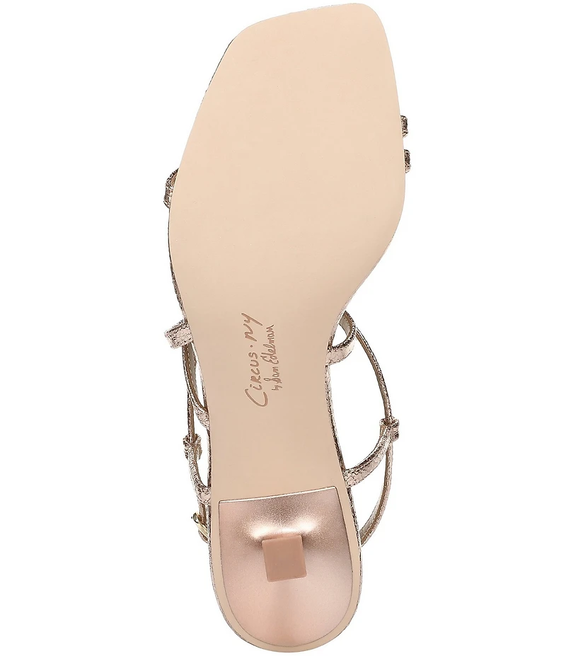 Circus NY by Sam Edelman Jasmine Metallic Ankle Strap Dress Sandals