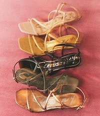 Circus NY by Sam Edelman Jasmine Metallic Ankle Strap Dress Sandals