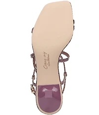 Circus NY by Sam Edelman Jasmine Snake Print Ankle Strap Dress Sandals