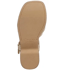 Circus NY by Sam Edelman Joanne Twist Raffia Ankle Strap Platform Wedge Sandals