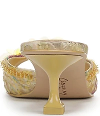 Circus NY by Sam Edelman Juliana Floral Sequin Ornamented Dress Slide Sandals