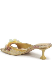 Circus NY by Sam Edelman Juliana Floral Sequin Ornamented Dress Slide Sandals