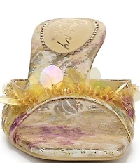 Circus NY by Sam Edelman Juliana Floral Sequin Ornamented Dress Slide Sandals