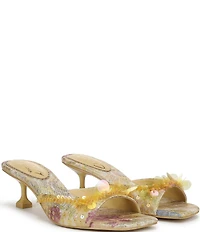 Circus NY by Sam Edelman Juliana Floral Sequin Ornamented Dress Slide Sandals