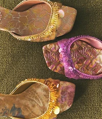 Circus NY by Sam Edelman Juliana Floral Sequin Ornamented Dress Slide Sandals