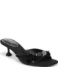 Circus NY by Sam Edelman Juliana Sequin Ornamented Dress Slide Sandals