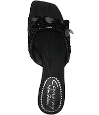 Circus NY by Sam Edelman Juliana Sequin Ornamented Dress Slide Sandals