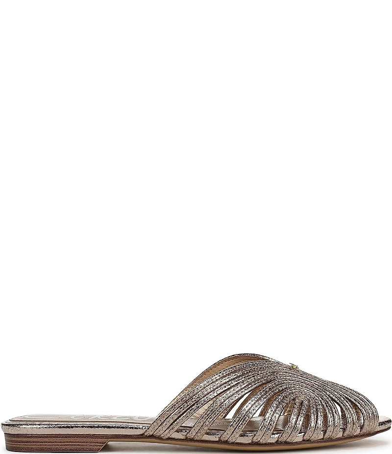 Circus NY by Sam Edelman Kathleen Crushed Metallic Strappy Mules